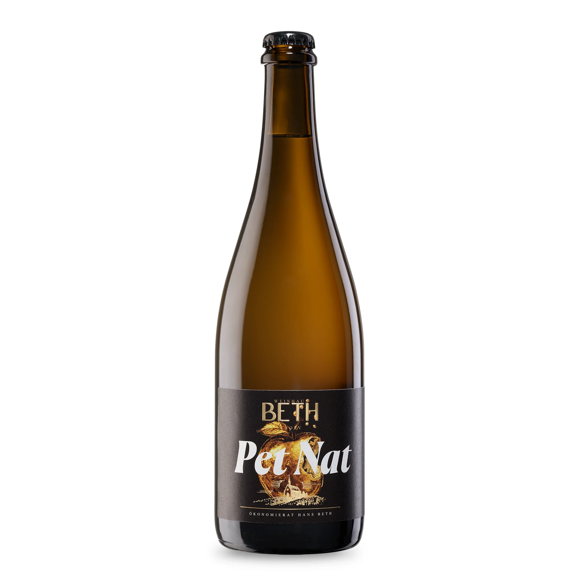 Pét-Nat aus Apfel trocken, naturvergorener und ungefilterter Apfelschaumwein von Weinhaus Beth aus Kröv an der Mosel