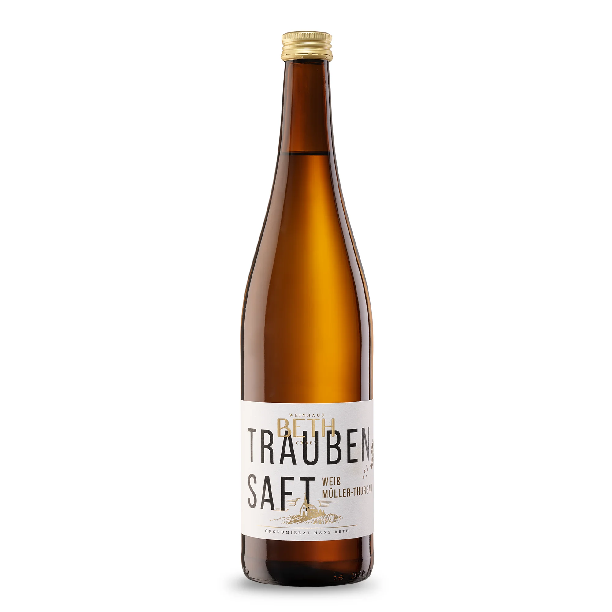 Weißer Traubensaft Müller-Thurgau von der Mosel, süßer und alkoholfreier Genuss für die ganze Familie von Weinhaus Beth