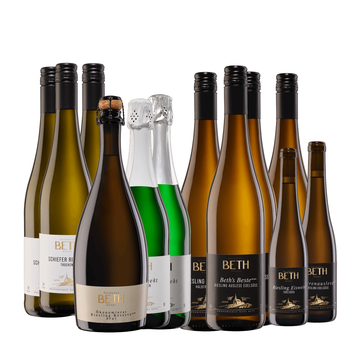 Weinpaket Weinprobierpaket Wein Tasting Riesling Moselriesling Weißwein Prädikatswein Sekt Weinhaus Beth Kröv Mosel