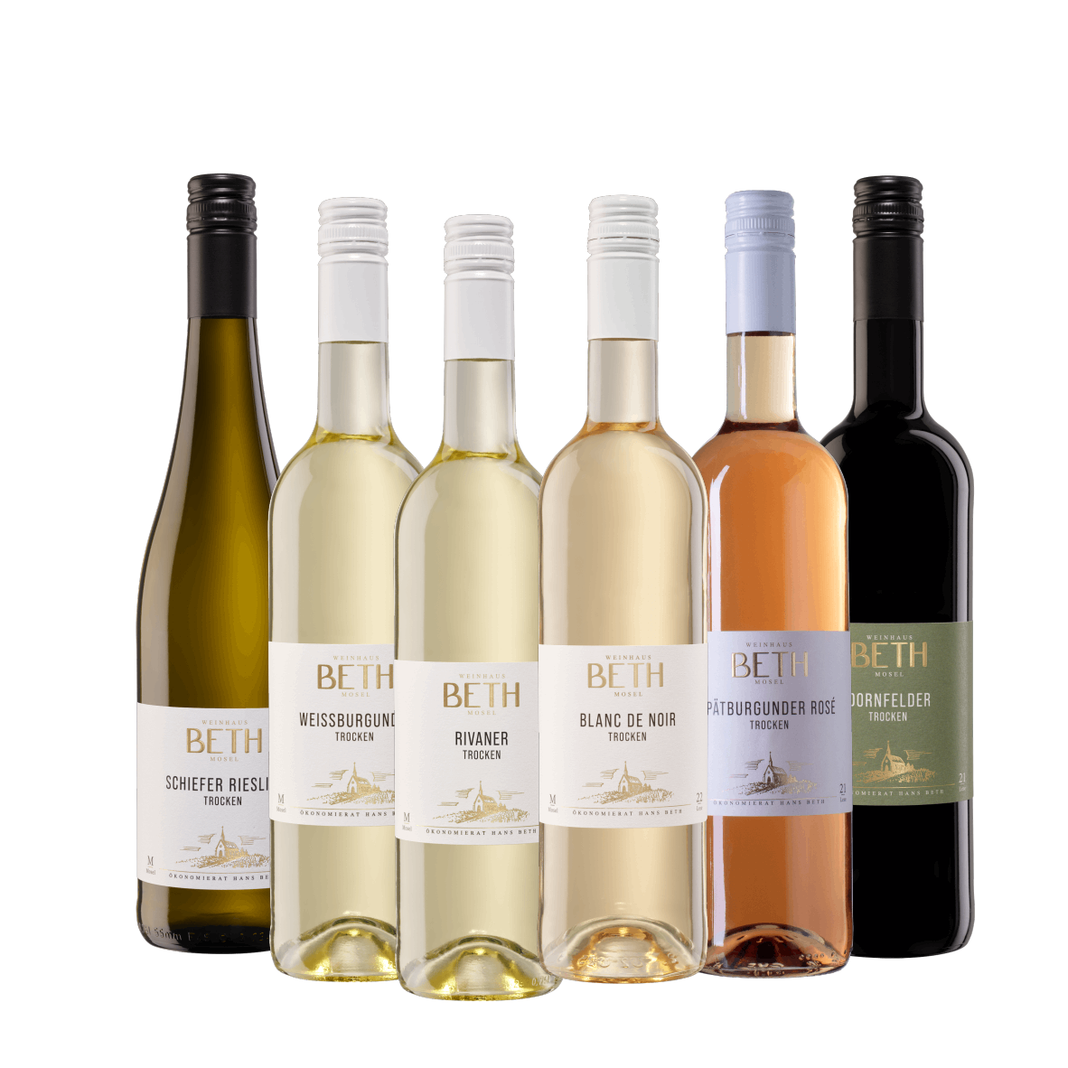 Weinpaket Weinprobierpaket Wein Tasting trocken Weißwein Roséwein Rotwein Weinhaus Beth Kröv Mosel