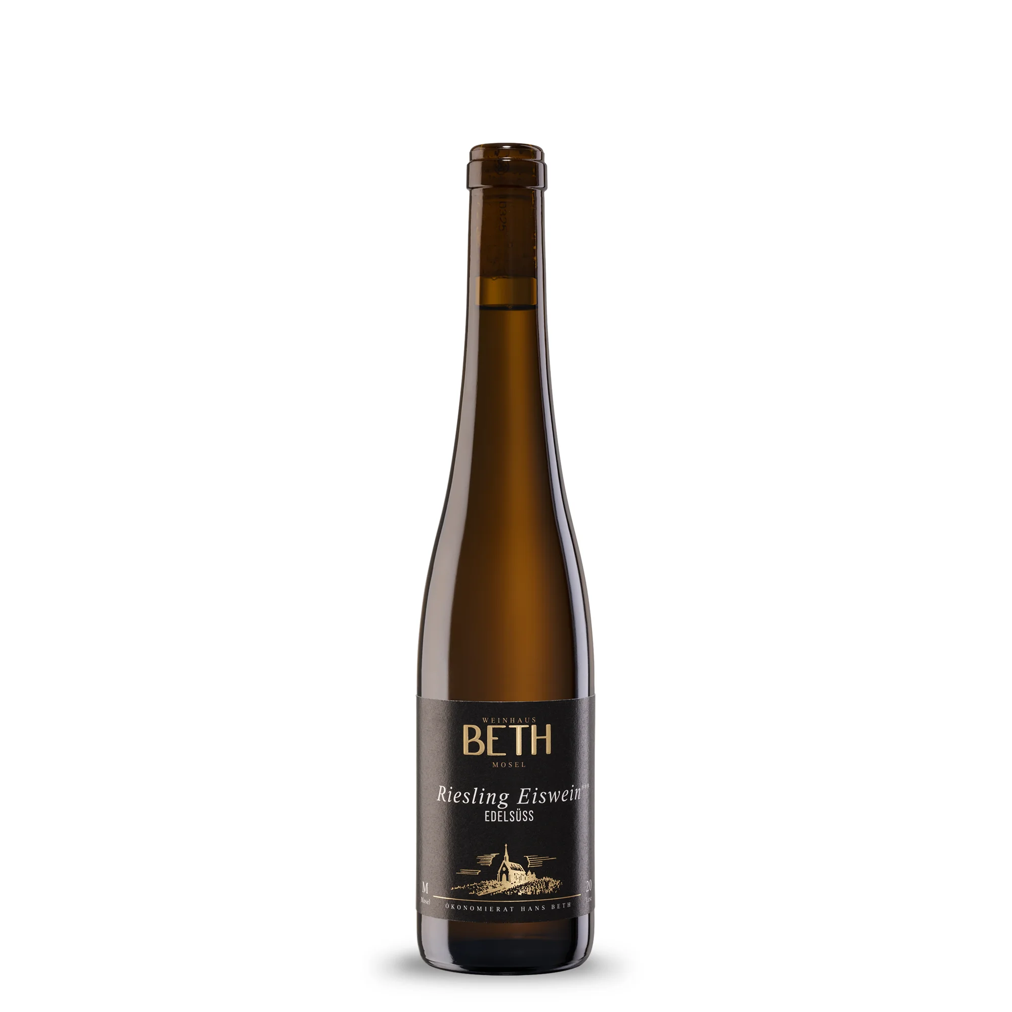 Riesling Eiswein edelsüss von der Mosel, hochkonzentrierter Dessertwein aus gefroren gelesenen Trauben - Weinhaus Beth