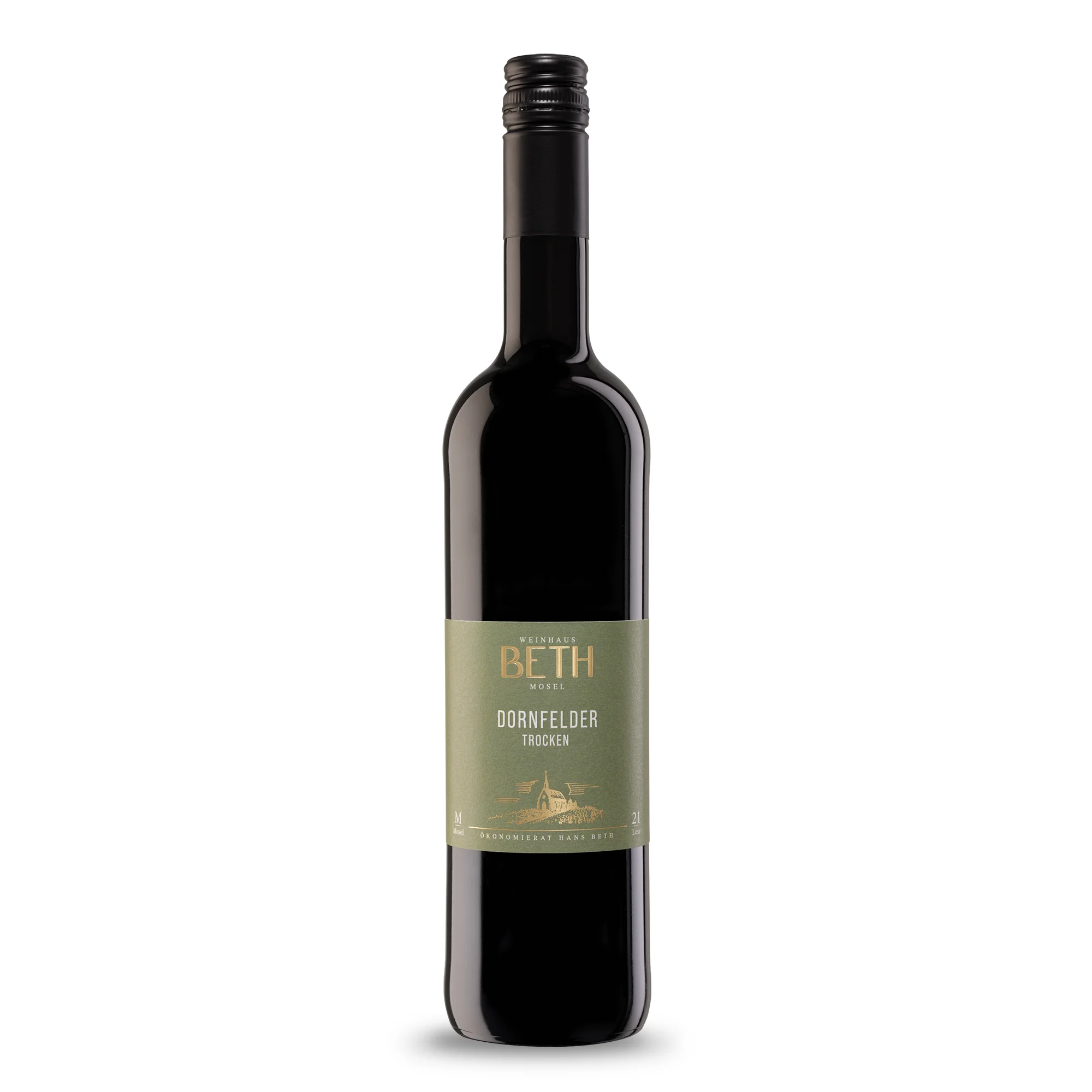Dornfelder Rotwein trocken von der Mosel, kräftiger Genuss mit dunklen Beerenaromen von Weinhaus Beth