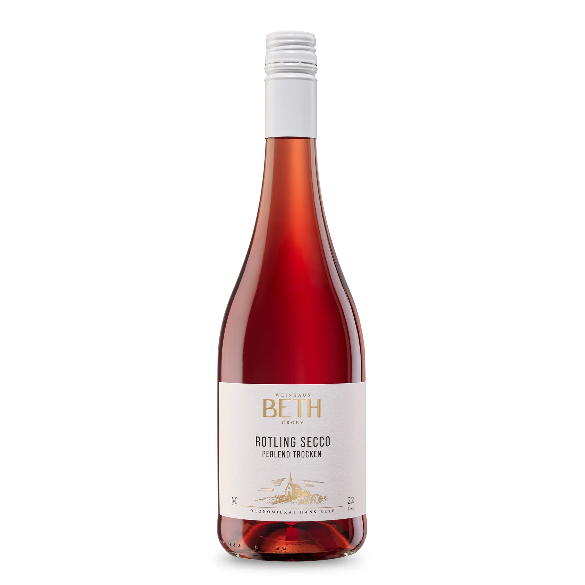 Rotling Secco trocken, fruchtig-prickelnder Perlwein von Weinhaus Beth aus Kröv an der Mosel