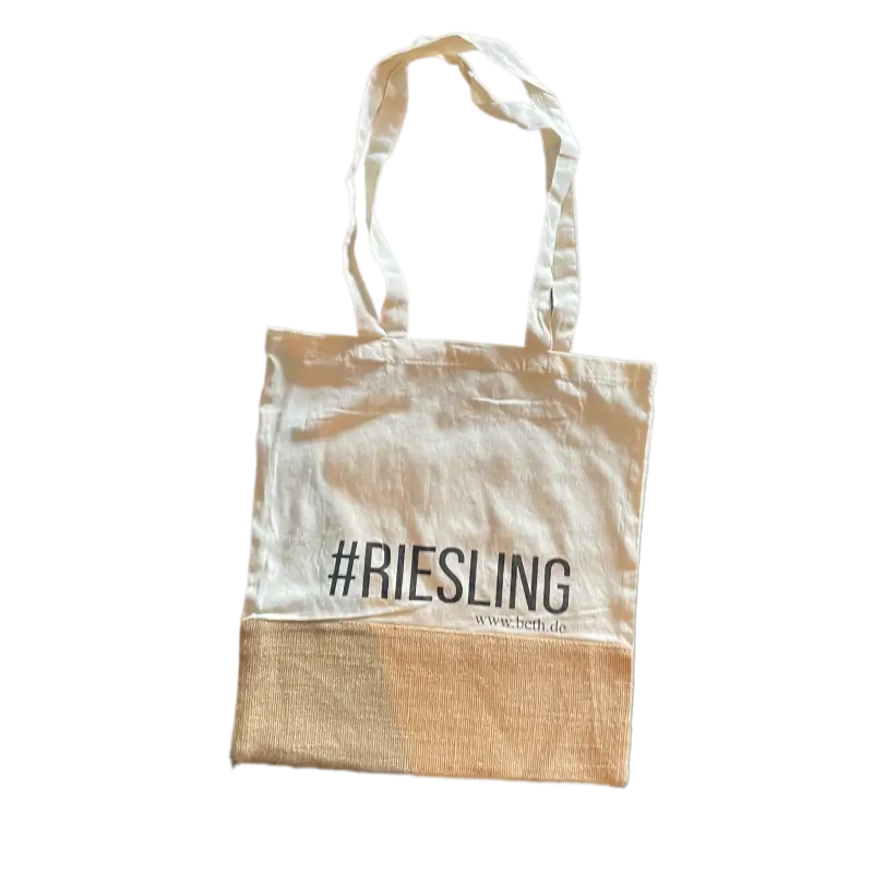 Jutebeutel Stofftasche Riesling  Weinhaus Beth Kröv Mosel