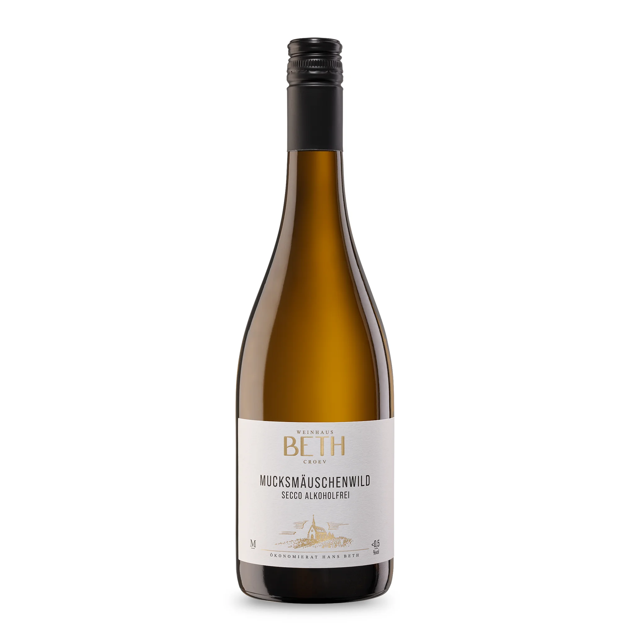 Alkoholfreier Secco MucksmäuschenWild von der Mosel, unbeschwerter und spritziger Genuss zum Anstoßen - Weinhaus Beth
